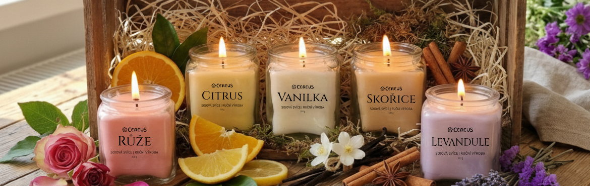 Sójové svíce vonné