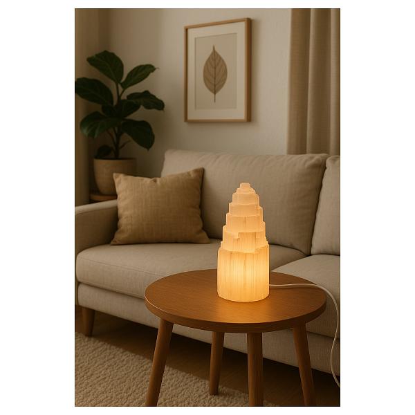 rozsvícená selen. el. lampa 30cm