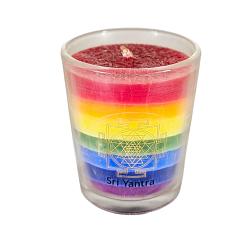 MINI čakrová svíce - 7 čaker - limit.série